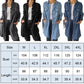 🔥Zomer Uitverkoop 47% UIT🔥Faux denim comfortabele lange jas shirt