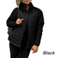 Dames Brei Patchwork Puffy Jas