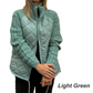 Dames Brei Patchwork Puffy Jas