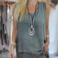 Casual Vrouwen Hoog Laag Hem Tops