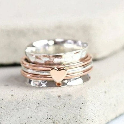 🎁Valentijnsdag Hete Uitverkoop ⏳Zelf Liefde Spinner Hart Ring