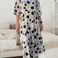Round Neck Polka Dot Print Dress