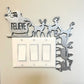 Kerstmis deur frame decoratie