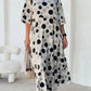 Round Neck Polka Dot Print Dress