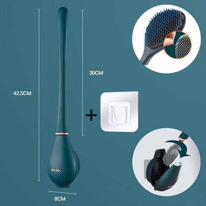 Laatste daguitverkoop 49% - Moderniteit Huishoudelijk Flexografie Silicone Toiletborstel
