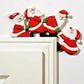 Kerstmis deur frame decoratie