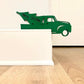 Kerstmis deur frame decoratie